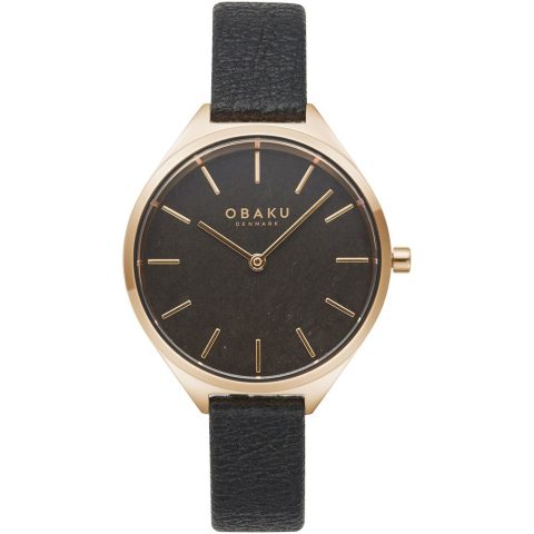 Obaku Women’s Kaffe Black Dial Watch