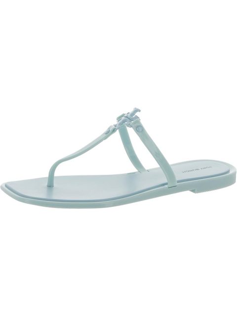 Womens Logo Slip On Thong Sandals