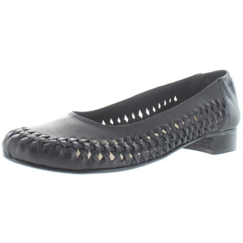 Pisa Leather Braided Block Heels