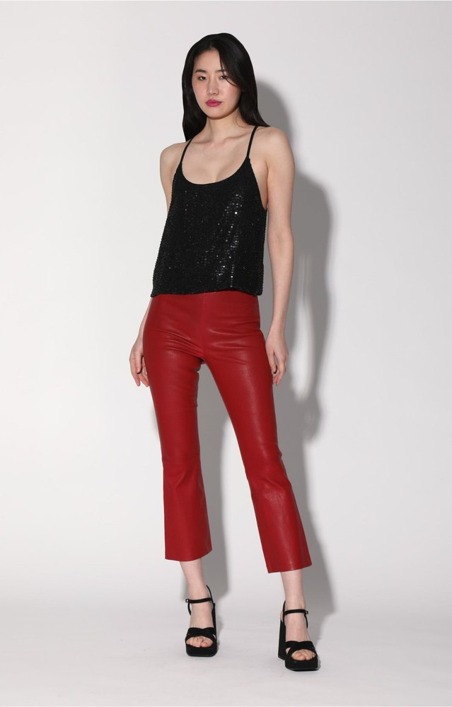 Lori Pant, Red – Leather