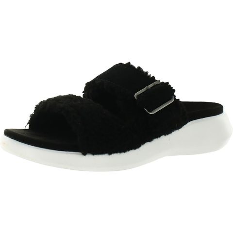 Pasea Faux Fur Slip-On Slide Sandals
