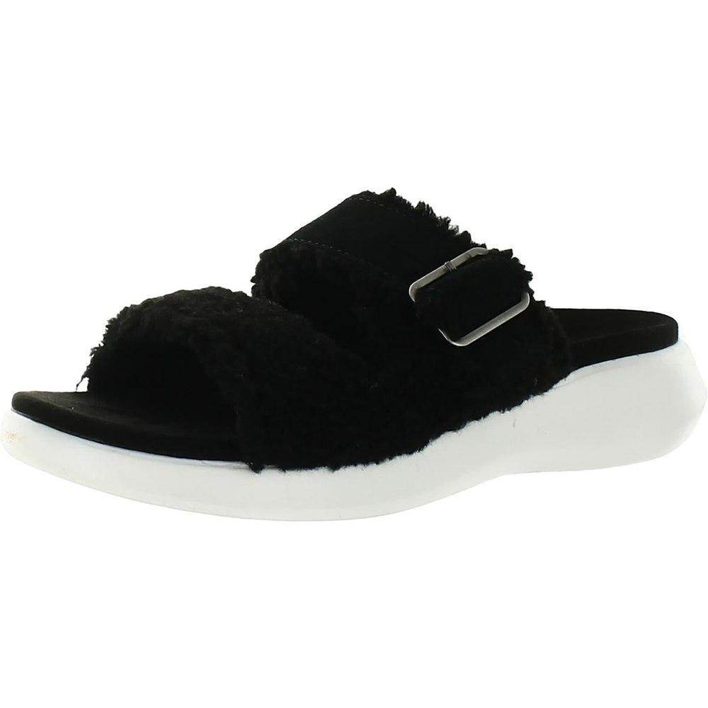 Pasea Faux Fur Slip-On Slide Sandals