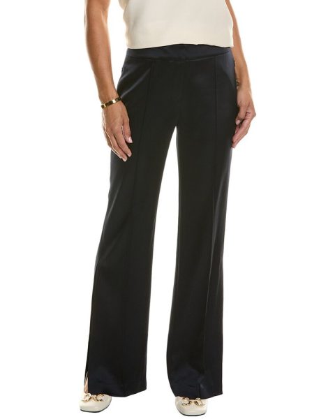 Elie Tahari Satin Side Slit Pant 7827069665340