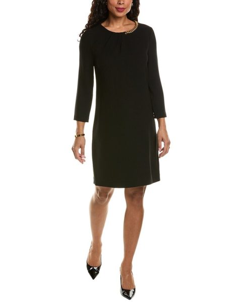 Elie Tahari Chain Trim Shift Dress 7827067535420