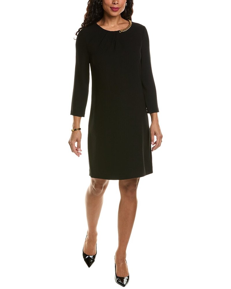 Elie Tahari Chain Trim Shift Dress 7827067535420