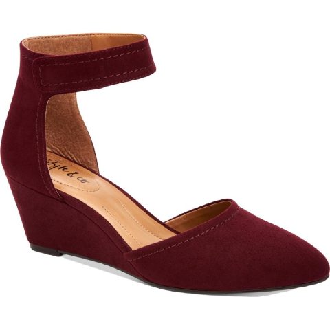 Yarah Ankle Strap Wedge Heels