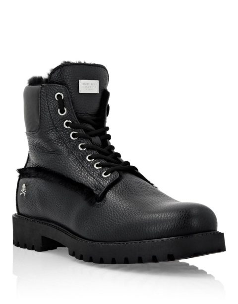 Leather Boots with shearling inside The Hunter 7670502064188