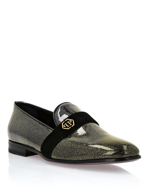 Patent Leather Loafers Hexagon 7670502228028