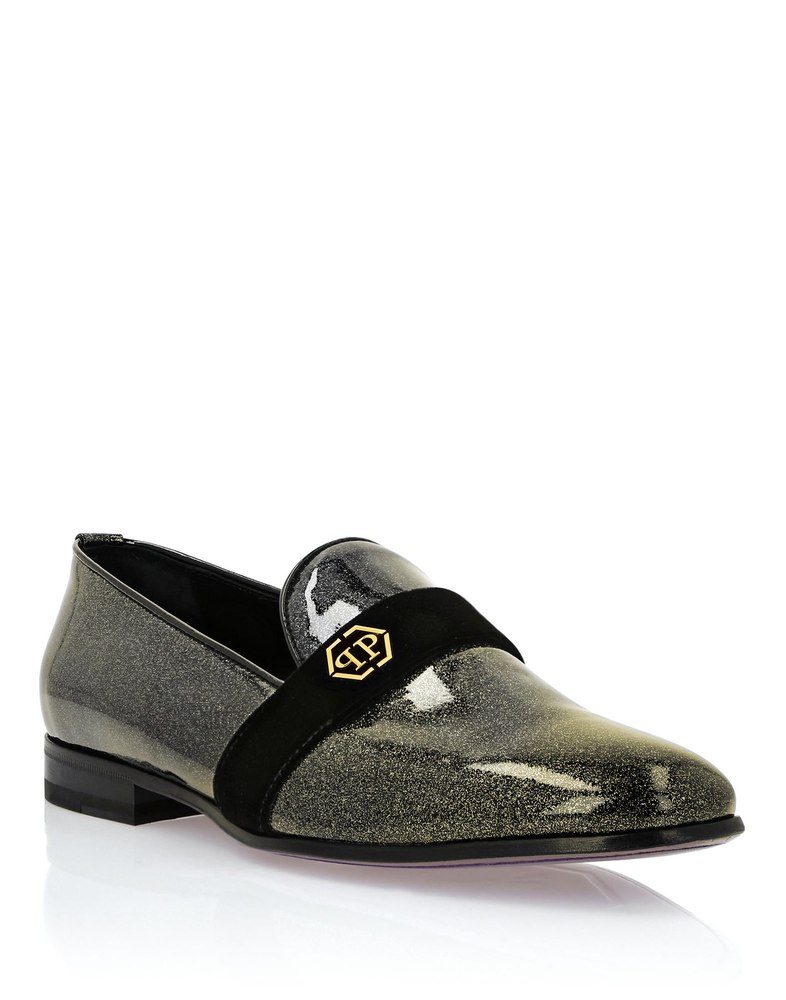 Patent Leather Loafers Hexagon 7670502228028