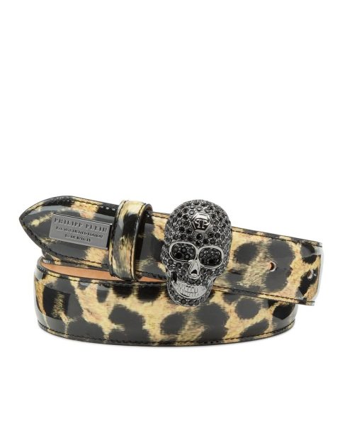 Patent Leather Belt Leopard 7670505308220