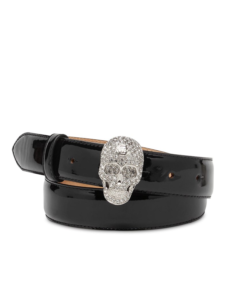 Leather Belt Crystal Skull 7670505406524