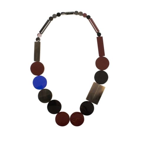 Multi-Color ‘Corne De Buffle Laquee’ Necklace