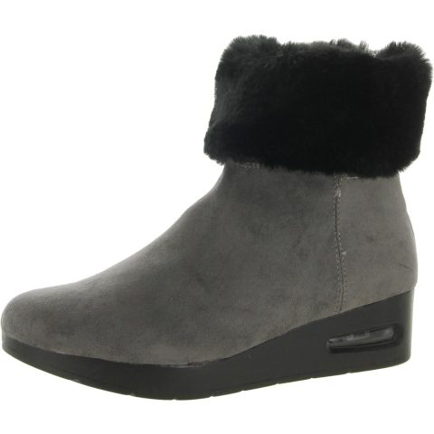 Abri Zipper Wedge Booties