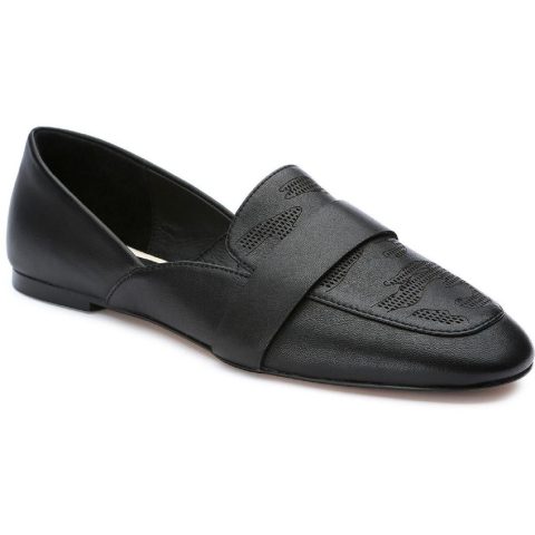 Sass Faux S Flat Smoking Loafers