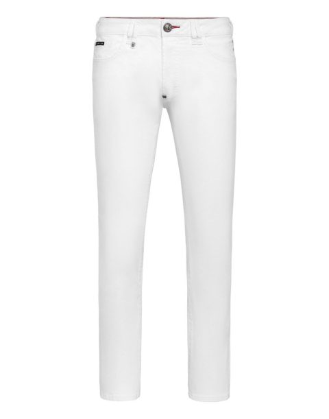 Denim Skinny Trousers fit Iconic Plein 7670509469756