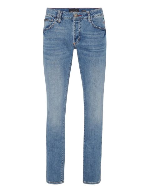 Denim Trousers Super Straight Cut Iconic Plein 7670510256188