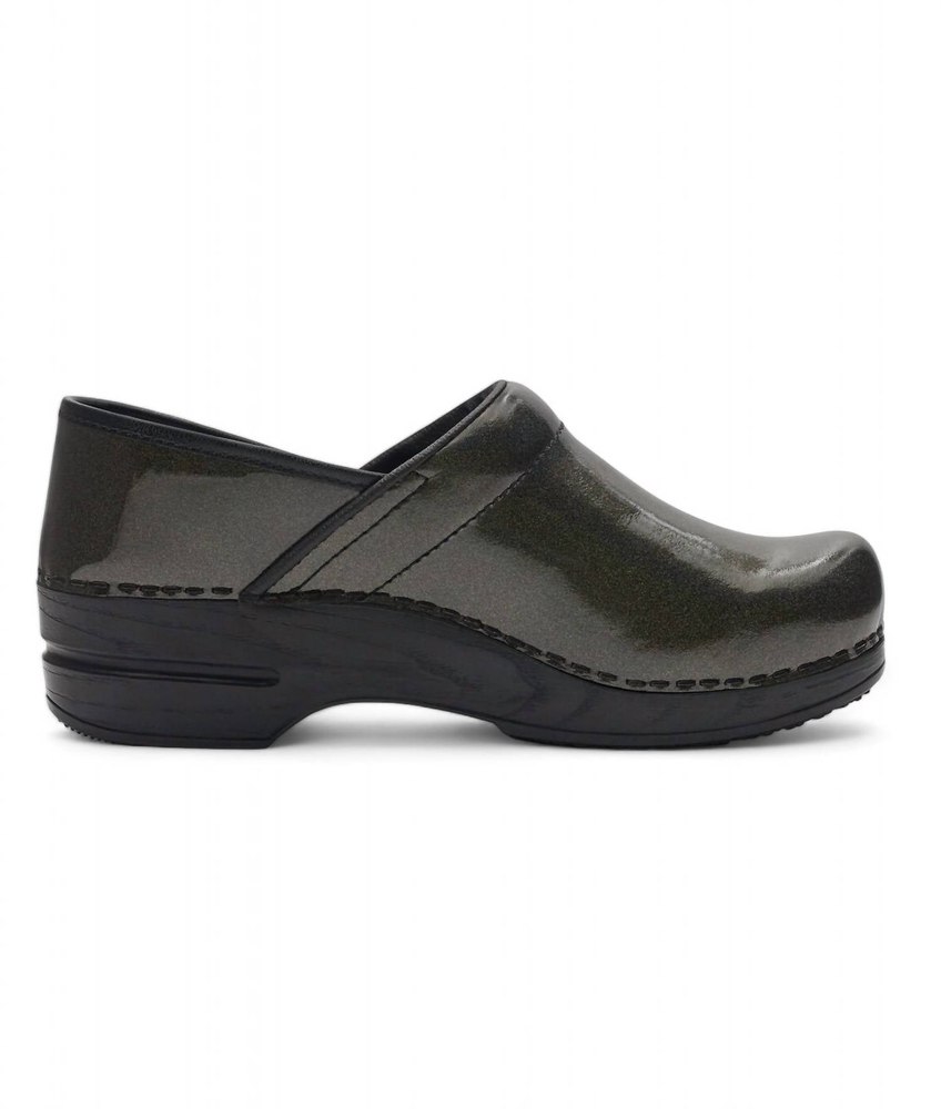 Women’s Sabel Smart Step Professional Clog In Patent Charcoal 7764909359164
