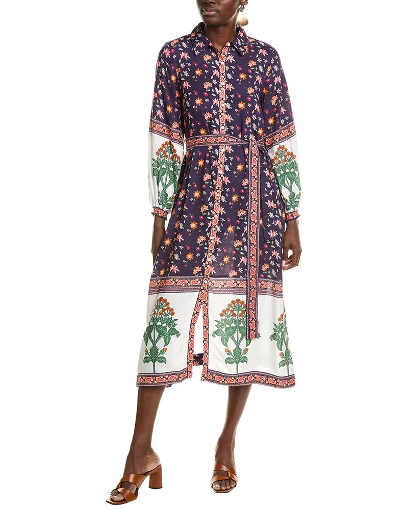 Garrie B Button-Down Midi Dress 7827099451452