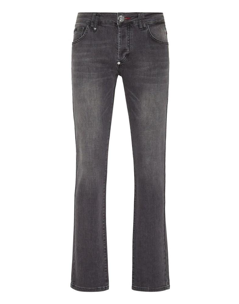 Denim Trousers Straight Cut Supreme Iconic Plein Basic 7670510649404