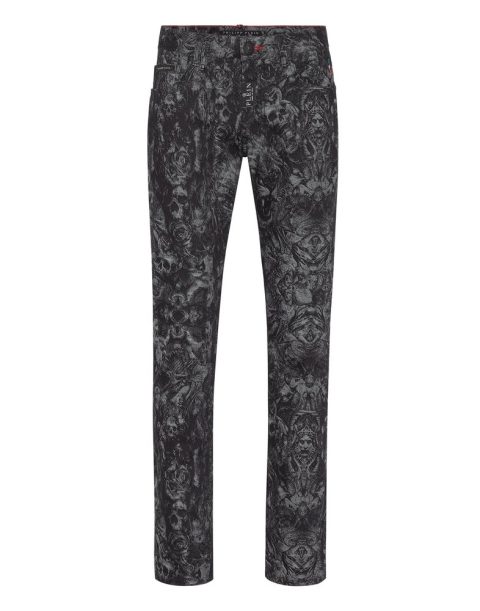 Denim Trousers Super Straight Cut Fit Tattoo 7670513565756