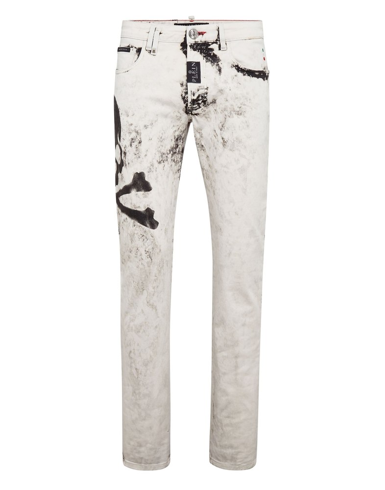 Denim Trousers Super Straight Cut Skull 7670513107004