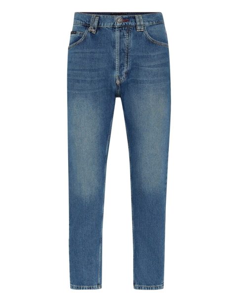 Denim Trousers Carrot Fit Iconic Plein 7670513991740