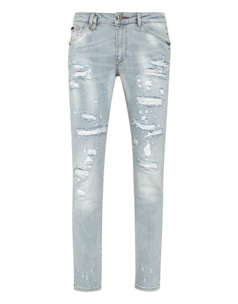 Denim Trousers Slim Fit Paisley 7670514122812