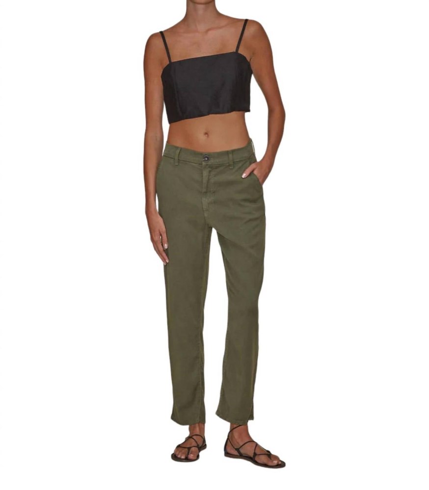 The Sloane Trouser In Olive Green 7764920139836