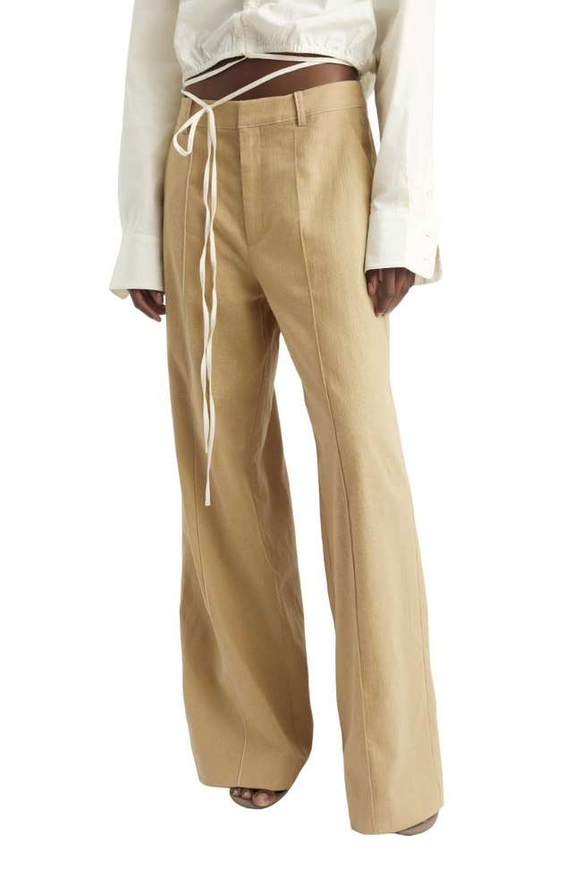 Feleagz Linen High Waist Pant In Starfish 7764925579324