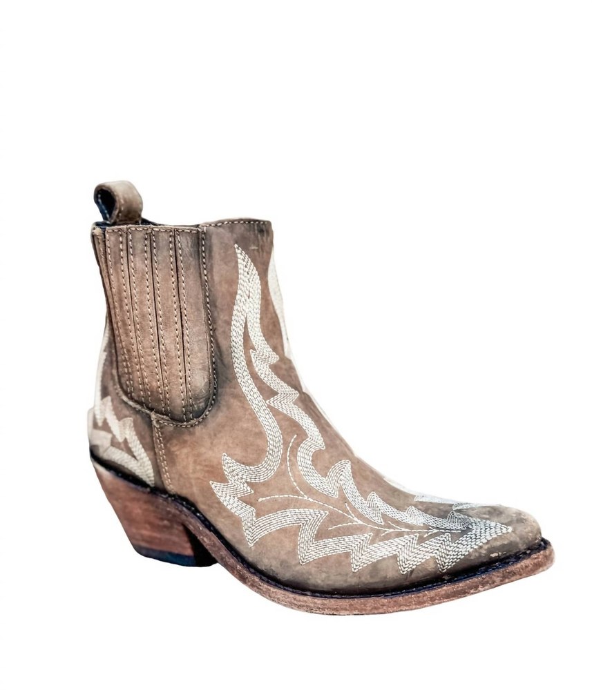 Women’s Simone Stitched Ankle Boot In Brown 7827114885180