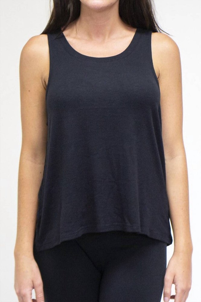 Mini Ribbed Tank Top In Black 7764936097852