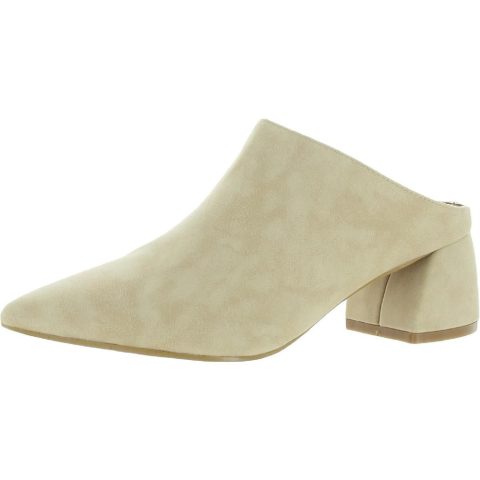 Monika Mule Faux Leather Pointed Toe Mules