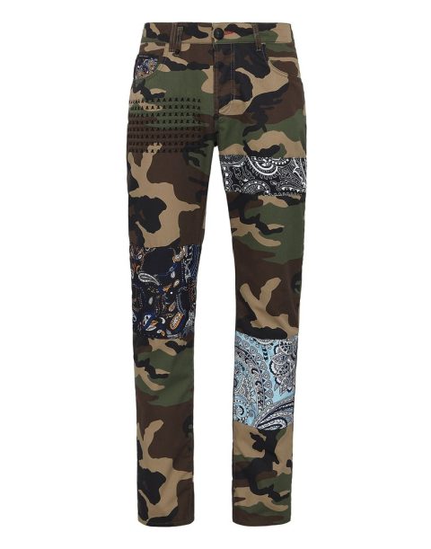 Denim Trousers Super Straight Cut Fit Paisley 7670515499068