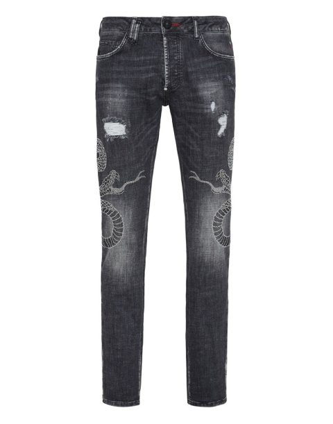 Denim Trousers Super Straight Cut Snake 7670516842556