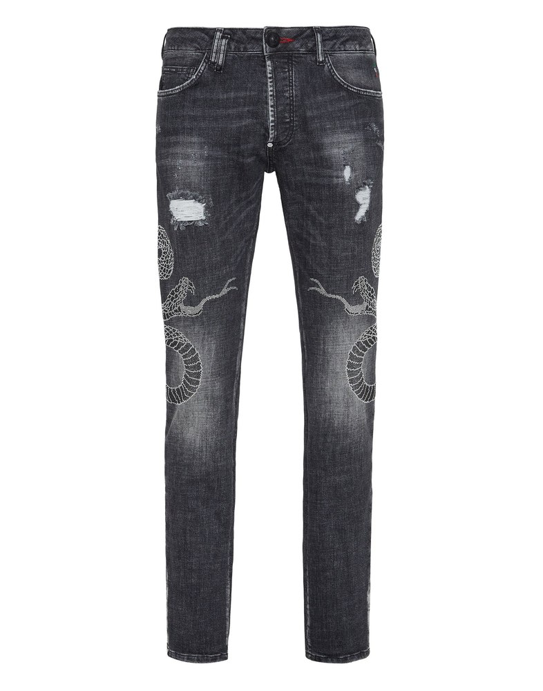 Denim Trousers Super Straight Cut Snake 7670516842556