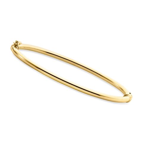 Canaria Italian 10kt Yellow Gold Polished Bangle Bracelet 7670549381180