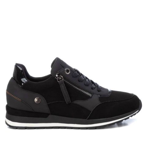 Women’s Side Zipper Sneakers In Black 7764948516924