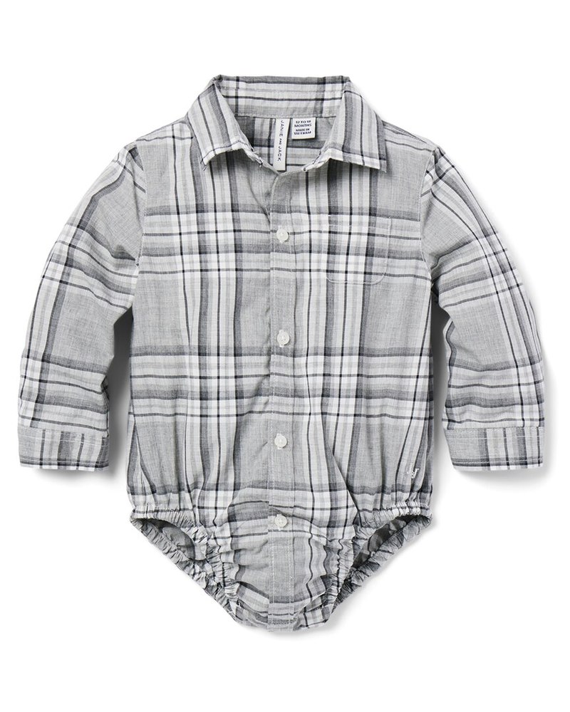 Janie and Jack Tartan Poplin Bodysuit 7773770383420