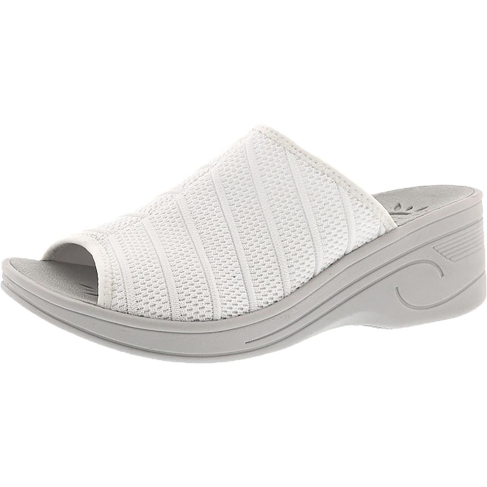 Airy Slides Peep Toe Wedge Sandals