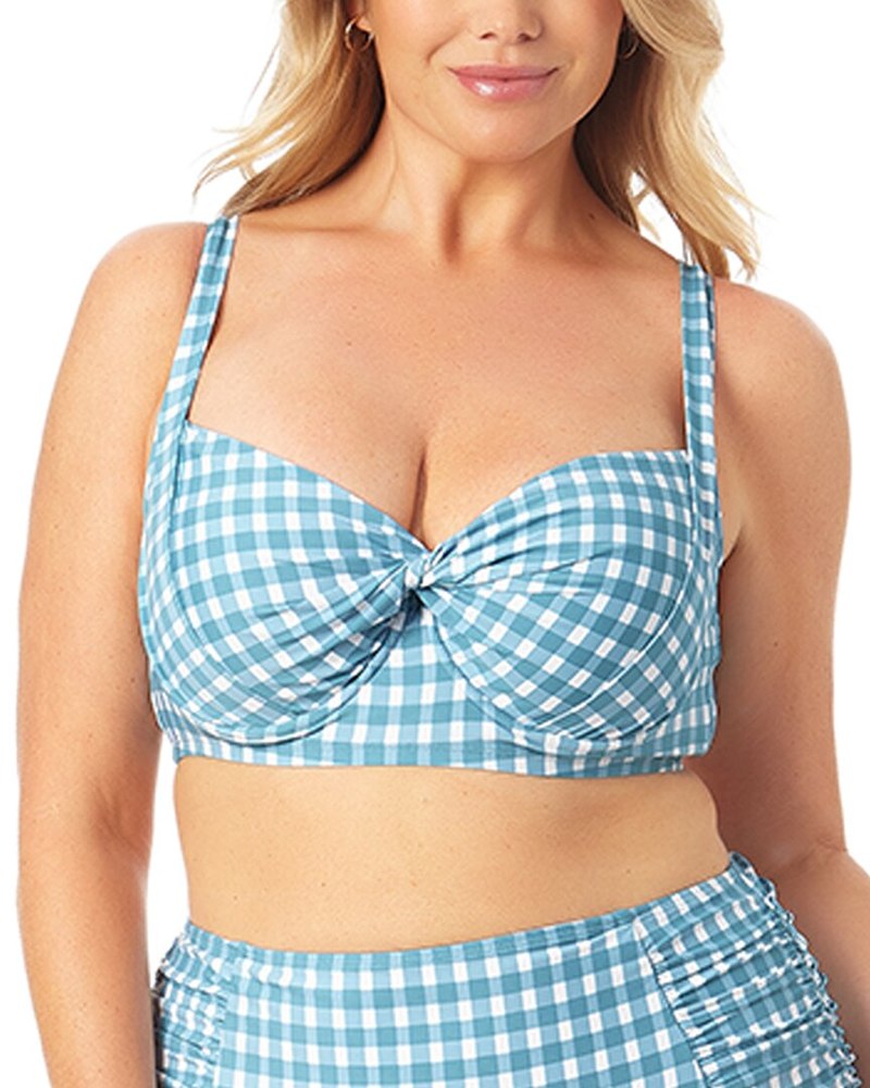 Anne Cole Retro Twist Underwire Top 7827413762108