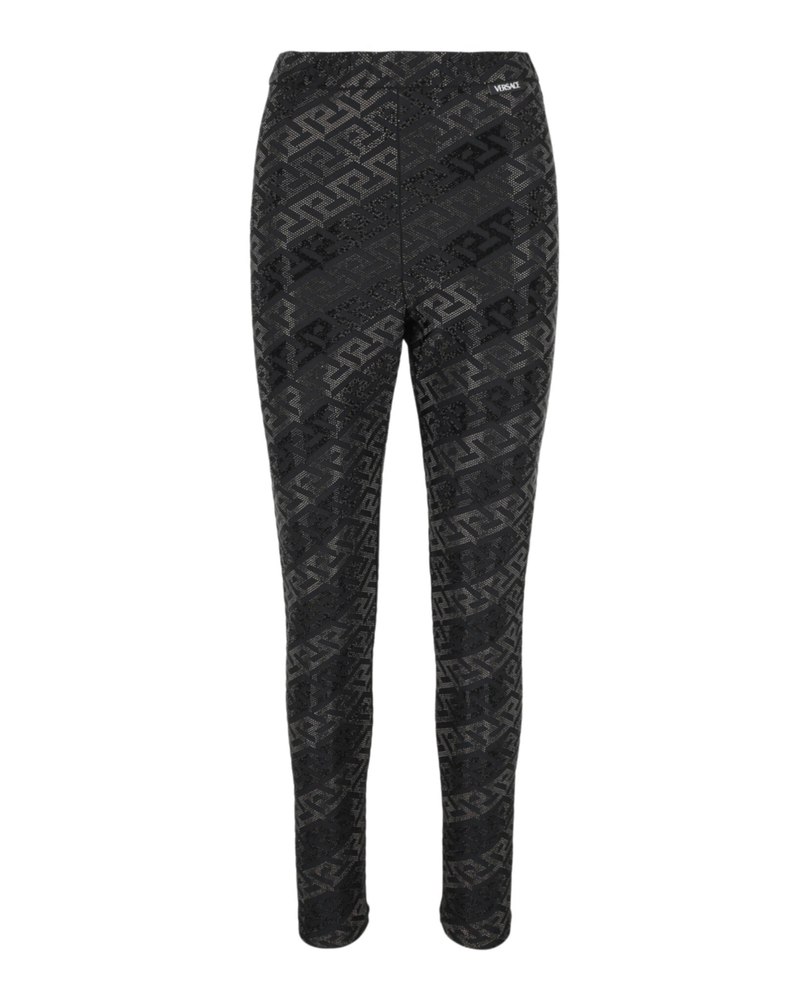 La Greca Crystal Embellished Leggings 7670726557756