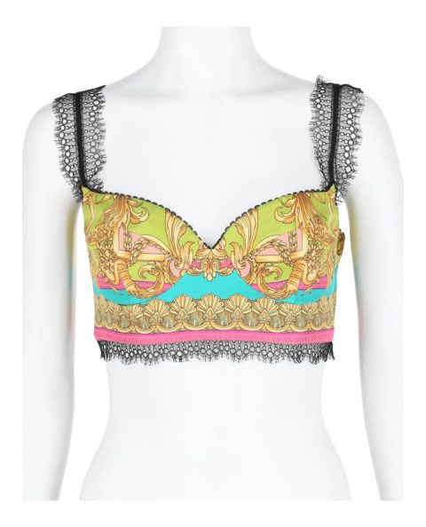 Barocco Goddess Silk Crop Top 7670728163388