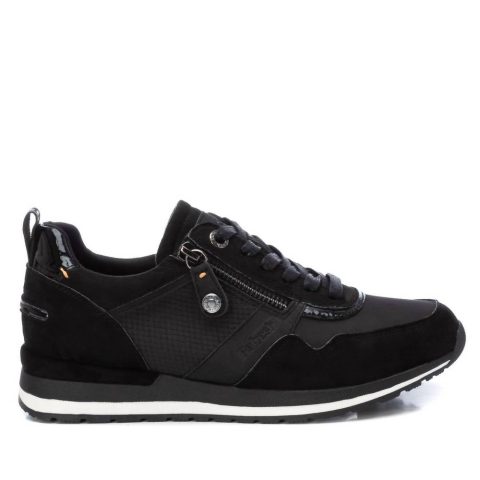 Women’s Adjustable Laces Sneakers In Black 7764983447612