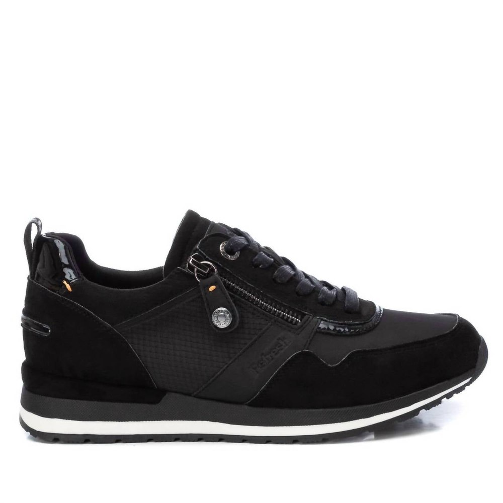 Women’s Adjustable Laces Sneakers In Black 7764983447612