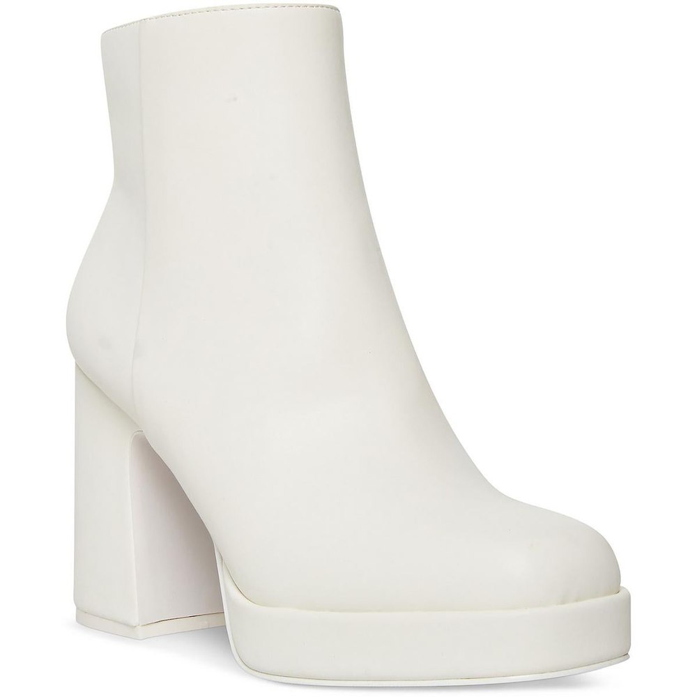 Activatte Faux Leather Platforms Ankle Boots