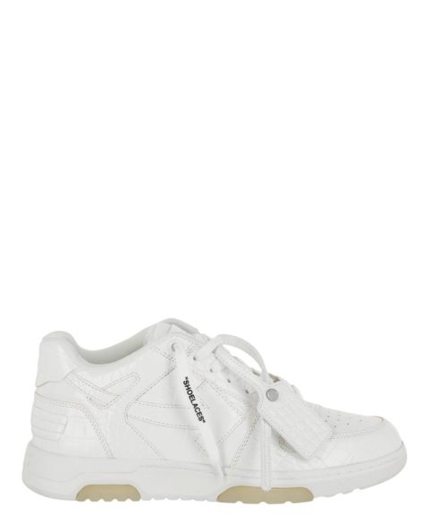 Out Of Office Crocodile-Embossed Low-Top Sneakers 7764985479228