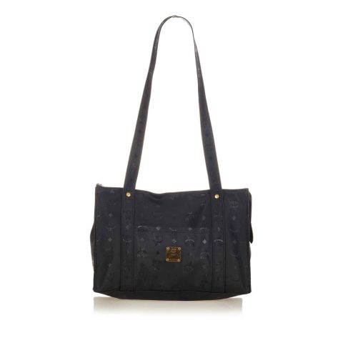 MCM Visetos Nylon Shoulder Bag (Pre-Owned)