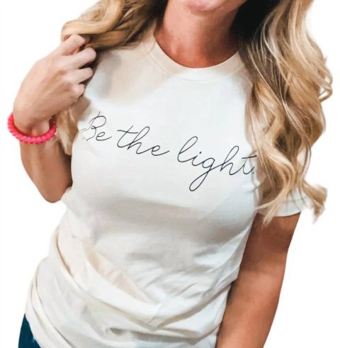 Be The Light Tee In White 7764994981948