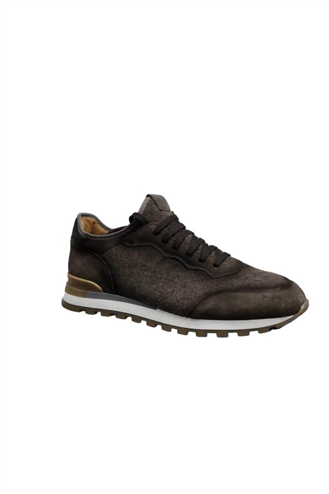 Men Runner Shoes In Brown 7670759227452
