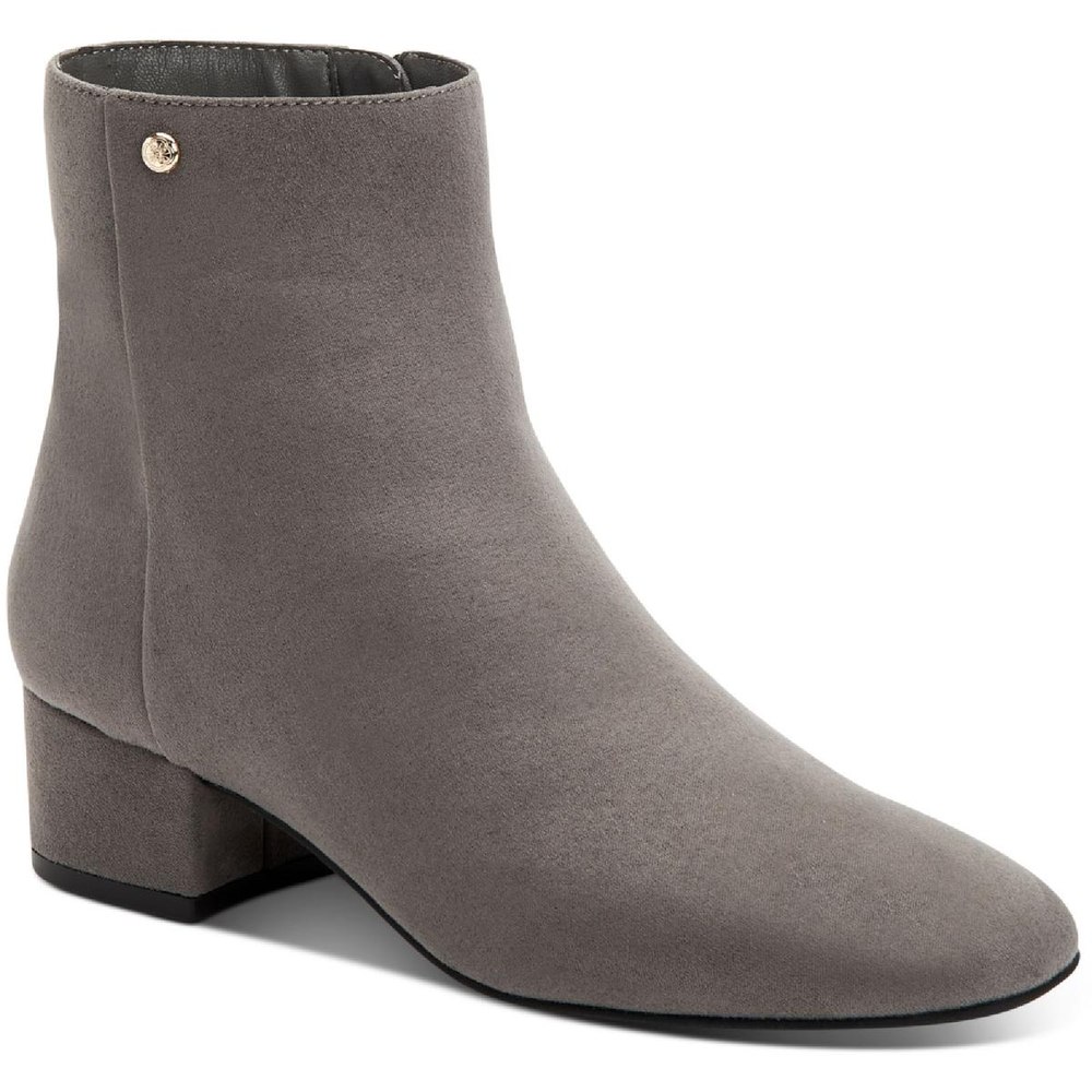 Heatherr Covered Heel Zipper Booties